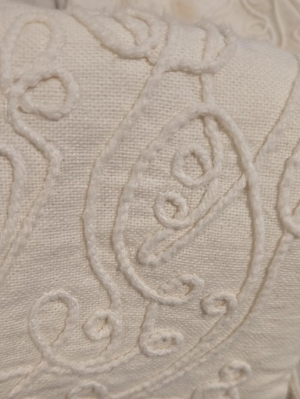 Dialogue Cream Embroidered Button-Front Jacket - Picture 4 of 5